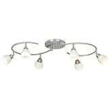 Pro Track® White Glass Halogen 6-Light S-Wave Light Fixture
