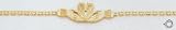 14kt Yellow Gold 7 Claddagh Bracelet - FB625-7
