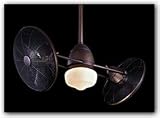 F402-ORB Contemporary Gyro Outdoor WET Dual Ceiling Fan Minka Aire Ceiling Fan