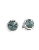 Pilgrim Sterling Silver Plated Tiny Blue and Silver Stud Earrings