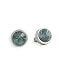 PilgrimSterling Silver PlatedTiny Blue and Silver Stud Earrings