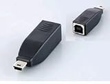 AUXUBM5 EXLINK USB�ϊ��A�_�v�^ B��miniB BK