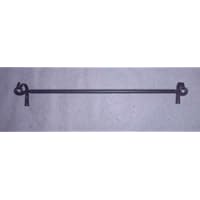 Curtain Drapery Rod w/brackets Small - Wrought Iron Hand Made