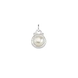 June Pearl Charm in Sterling Silver