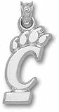 Cincinnati Bearcats 3/4 Pierced C Paw Pendant - 10KT White Gold Jewelry