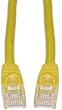 CAT5E, UTP, with Molded Boot, 350MHz, Yellow, 1 ft