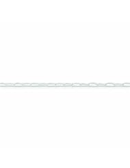 Genuine .925 Sterling Silver Elongated Open Link 2.25mm Chain 18 Inch Length 3.5 Grams. 100% Satisfaction Guaranteed.