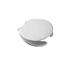 Church 560 White round open front wood toilet seat with cover
