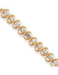 Sterling Silver & Vermeil CZ Bracelet