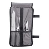 4pc Carving Set w Wrap by Mercer Tool