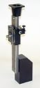 Vertical milling column with stepper motor mounts ready for CNC