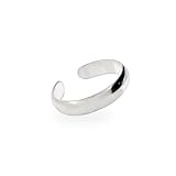 Eve's Addiction Simple Band Sterling Silver Toe Ring