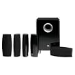 JBL CS6100BG Complete 6-Piece Home Theater Speaker System (Black Gloss)