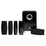 JBL CS6100BG Complete 6-Piece Home Theater Speaker System (Black Gloss)