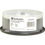 New Verbatim Smartdisk Datalifeplus 97284 Blu-Ray Recordable Media Bd-R Dl 6x 50 Gb 25 Pack Spindle