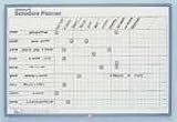 Magna Visual ML-234 Magna Visual Schedule Planning Board, Porcelain-On-Steel, 36 x 24, Gray