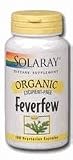 Solaray - Organic Feverfew Leaf, 455 mg, 100 capsules