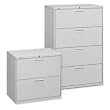 500 Series Four-Drawer Lateral File, 36w x53-1/4h x19-1/4d, Putty
