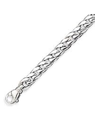 Sterling Silver 7.75mm Curb Link Chain - 20 Inch