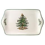 Spode Christmas Tree Dessert Tray, 12 x 7.5