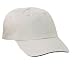 NEW Port Authority Signature - Sandwich Bill Cap with Striped Closure Stone/Black-OSFA