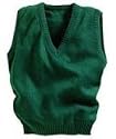 School Uniform V-neck Sweater Vest Adult Sizes