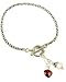 Anatoli Rhodalite Garnet Heart & Pearl Bracelet