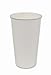 CucinaPrime White Paper Hot Coffee Cups with White Lids and Sleeves (20 Ounce - 50 Pack)