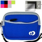 Double Pocket Neoprene Sleeve Camera Case for Olympus Stylus Digital Camera (Olympus Camera NOT included) + Screen Protector Kit + Cloth (Many Color Available)