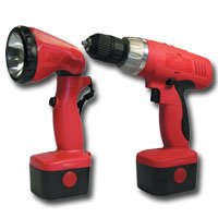 Click here to buy 9.6V 3 8in. Driver Drill Kit with Flashlight, 2 Batteries and Charger by Everest.