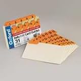 Daily (1-31) Laminated Manila Index Card Guides, 4x6, 1/5 Cut Orange Tab, 31/Set ESS04634