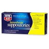 Rite Aid Medicated Hemorrhoidal Suppositories 24 ea