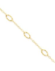 Genuine IceCarats Designer Jewelry Gift 14K Oval Shapes 9In With 1In Ext Anklet In 10.00 Inch