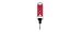 Tuner - Guitar and Bass Plug-in Pitchjack, Red, by Korg