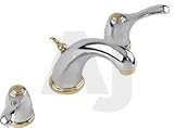 Gerber Allerton Series 43340CPBV Double Lever Lavatory Faucet with 4-3 8 Reach, 4-3 4... by Gerber
