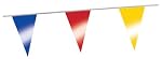 Red, Yellow and Blue - Outdoor Pennants - 100' Rope