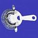 Kitchen & Housewares : Medium 4 Prong Stainless Steel Bar Strainer (04-0208)
