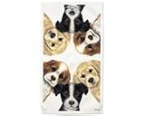 Fiddler's Elbow Peeping Puppies Towel