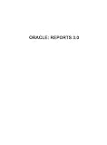 Oracle Reports 3.0