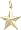 Star Charm, Gold Plated Silver
