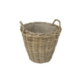 Green Ash Lined Log Basket