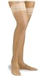 Activa Sheer Therapy Silicone Lace Top Closed Toe Thigh Highs 15-20 mmHg