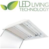 LED Living Technology C22D2U40 LED Retrofit Kit for 2X2 2-U Lamp Fluorescent Troffer Claris 34W 0-10V Dimmable Control - 4000K