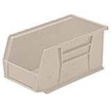 Akro-Mils 30210 Plastic Storage Stacking AkroBin, 5-Inch by 4-Inch by 3-Inch, Stone, Case... by Akro-Mils