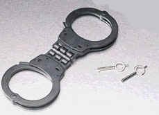 Model 300 Standard Size Hinged Handcuff M300 Handcuffs Hinged-Blue