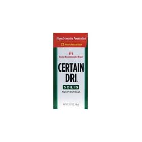 Certain Dri Anti-Perspirant, Solid, 1.7 oz.