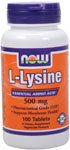 L-Lysine by NOW Foods - Mental Fitness (500 mg - 100 Tablets)