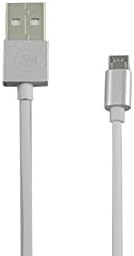 S8 Cable, Galaxy S8 Cable - Charging Cable for The Galaxy S4 S5 S6 S7 S8 Plus, Note 3, Note 4, and Note Edge - 3 Foot Silver S6 Cables