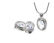 Zirconia Pendant & Earring Set