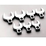 S K Hand Tools (SKT42287) 7 Piece 1/2 Drive SAE Crowfoot Open End Wrench Set